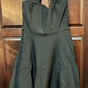 Unique Vintage Black Strapless Dress